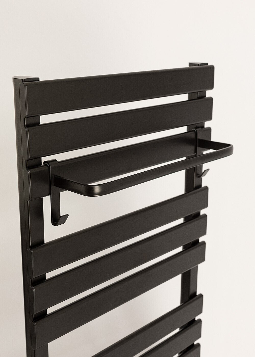 CREATE Warm Towel Pro Black (with 1 bar shelf)