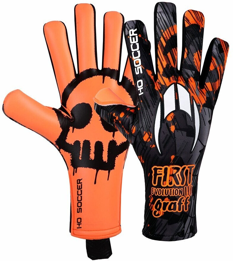 HO Soccer First Evolution III Graffiti Creepy Goalkeeper Gloves Orange (052.0289-10)