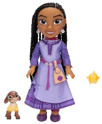 Jakks Pacific Disney Wish - Asha 38 cm chantante avec Valentino & Star