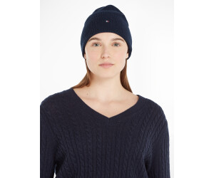 Tommy Hilfiger Essential Flag Rib-Knit Beanie (AW0AW15309) space blue a €  37,01 (oggi) | Migliori prezzi e offerte su idealo