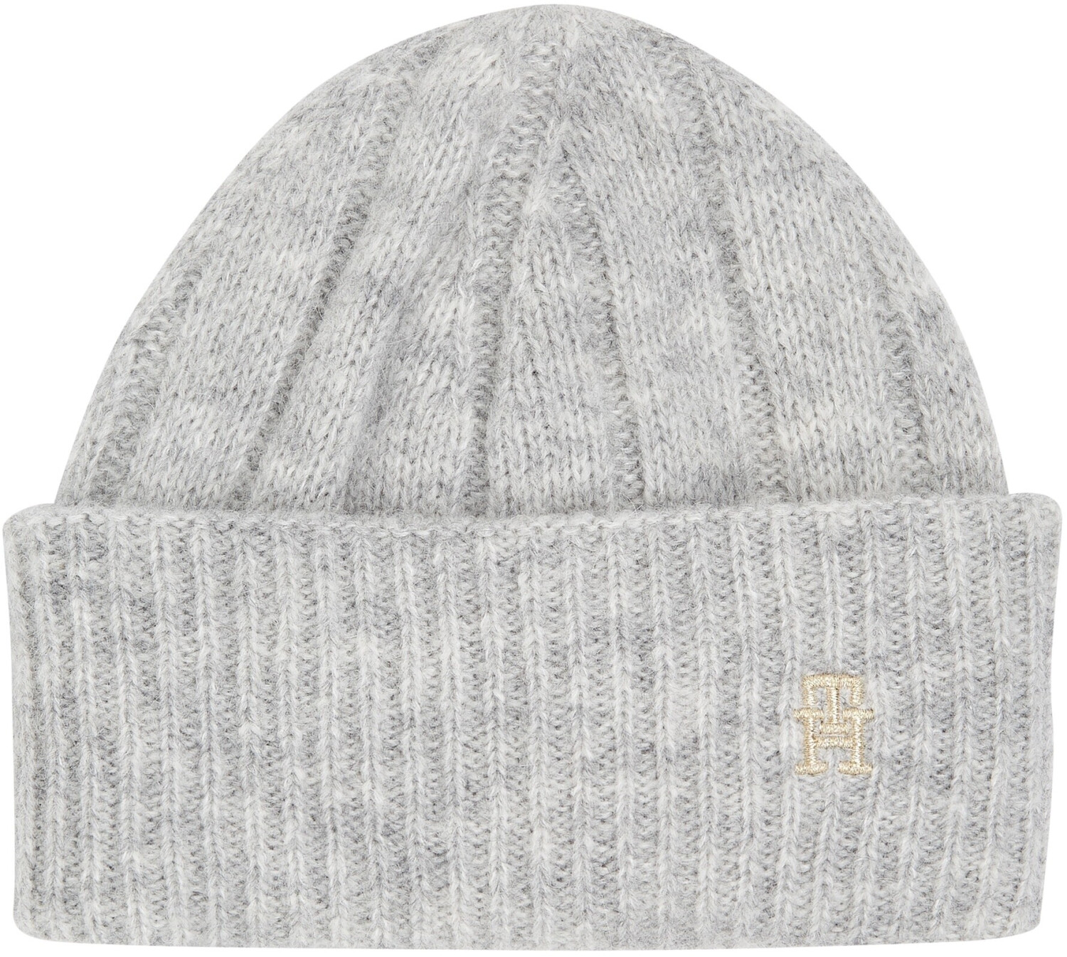 Tommy Hilfiger TH Monogram Plaque Beanie (AW0AW15307) medium grey heather