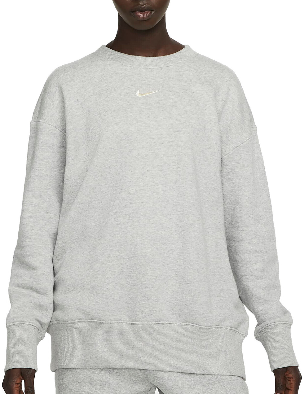 Nike Phoenix Fleece Oversized Crewneck Sweatshirt (DQ5733) dark grey heather/sail