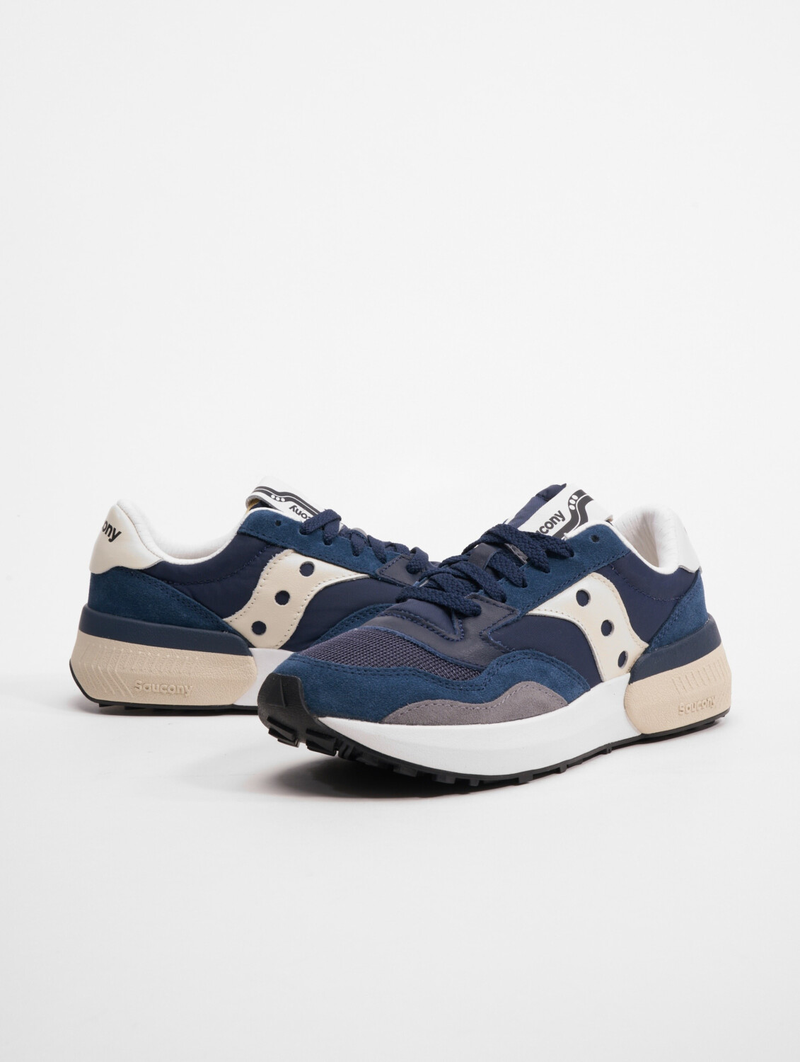 Saucony blu e beige top