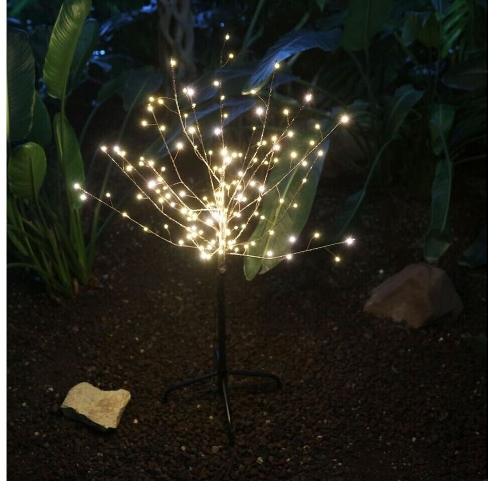 Lights4Christmas LED Baum 100 LED warmweiß 1,1m schwarz außen