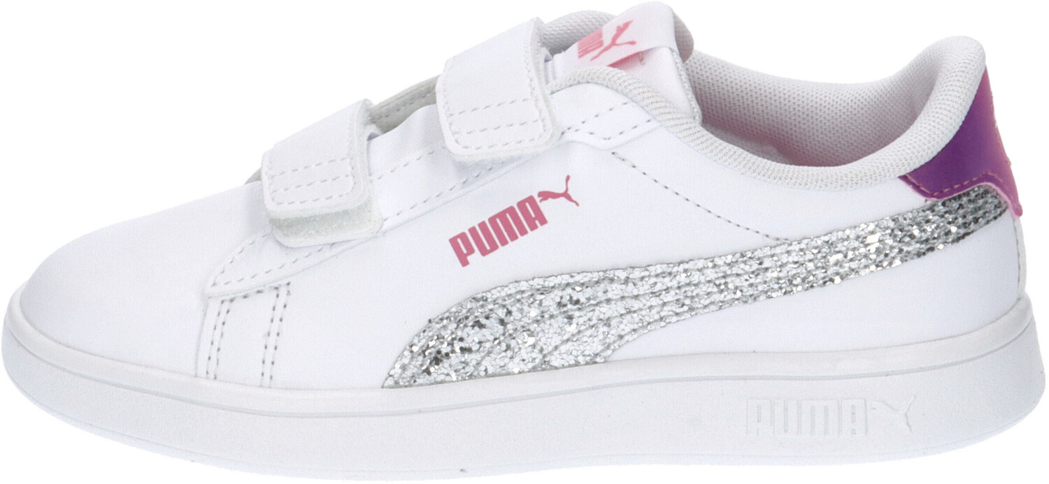 Puma Women Smash 3.0 L Star Glow V PS (392584-01) white/silver/strawberry burst/purple