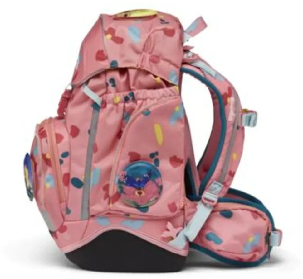 Cartable Scolaire Ergobag Cubo Set 5 Pièces - Design Ours Citron - Dos Ergonomique, Réfléchissant - Pour école Primaire