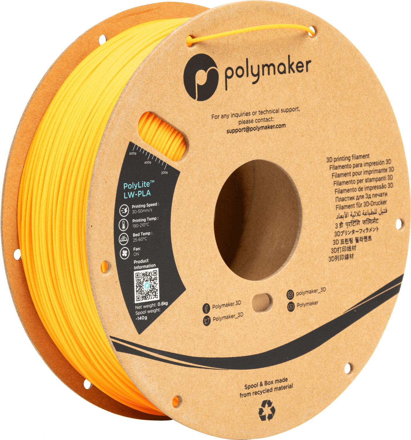 Proto-Pasta Carbon Fiber PLA Filament 1.75mm 500g au meilleur prix sur