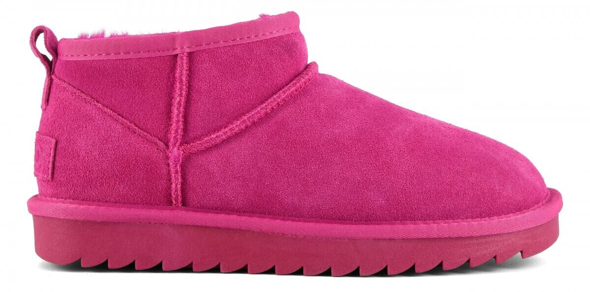 Colors of California Short Winter Boot Suede (YW078) fuxia