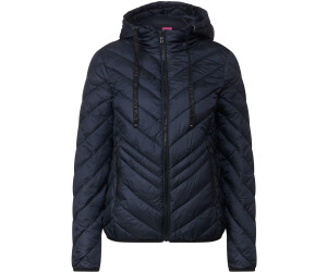 Hood Cecil Parka Schwarz Sportive Kunstlederjacke Cecil