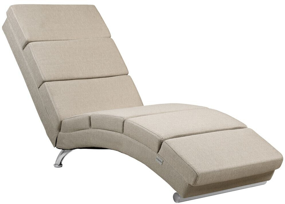 Casaria Relaxation lounger XXL London 186x89x55 cm ergonomic faux leather sand