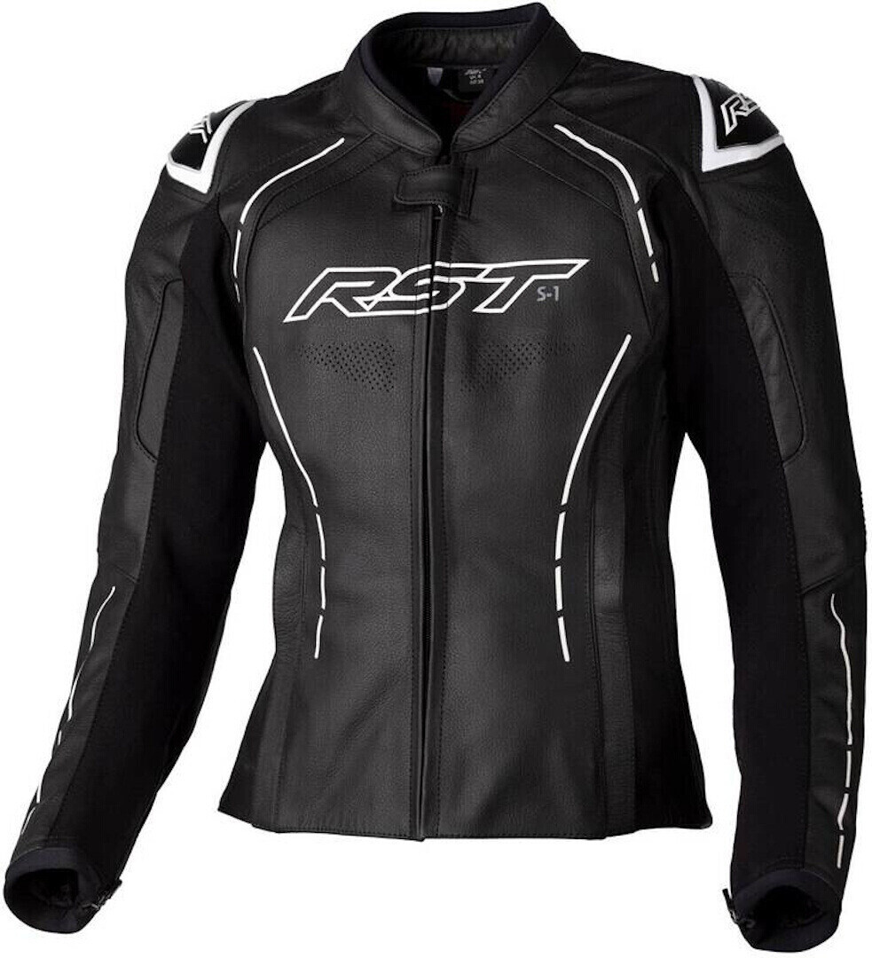 RST S1 Lady Leatherjacket black/white