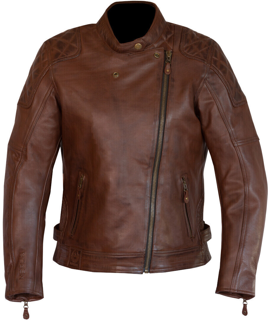 Merlin Bristol D3O Cafe Lady Leather Jacket braun