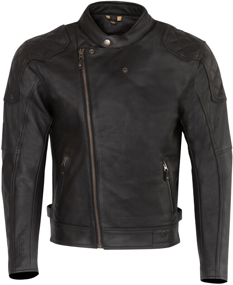 Merlin Chester D3O Cafe Leatherjacket black