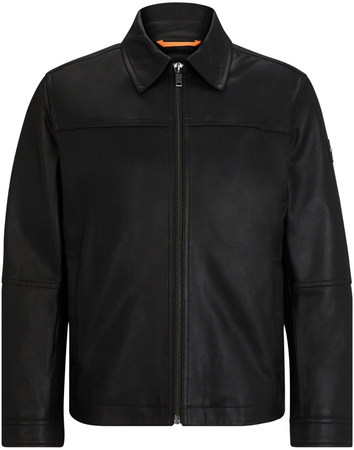 Hugo boss lefox leather jacket 2025