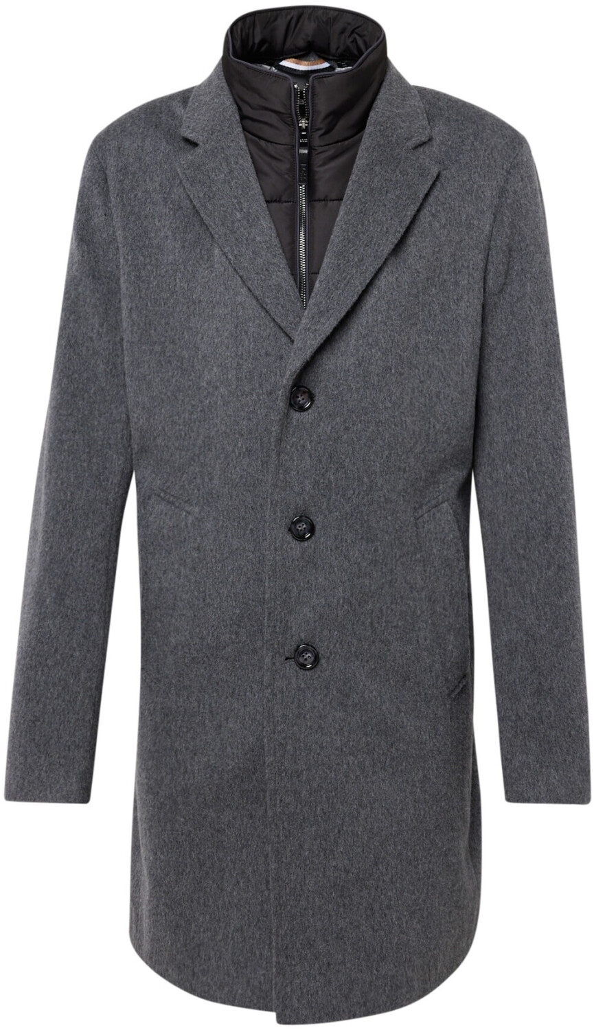 Hugo Boss Men's Wool Coat H-Hyde-Bib (50502250) grey