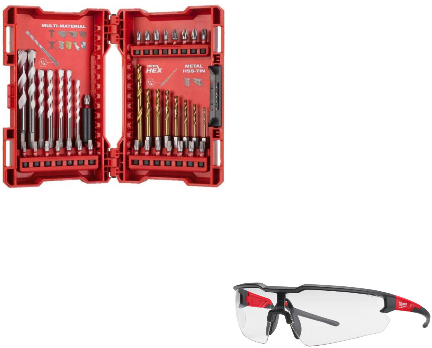 Milwaukee Perfect Match Shockwave + Schutzbrille (4932492657) ab 