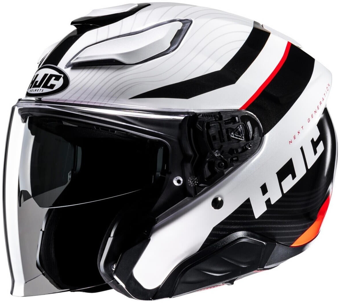 HJC F31 Naby MC1 blanc/noir/rouge