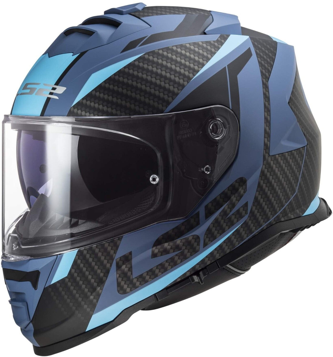 LS2 FF800 Storm II Racer mat noir/bleu