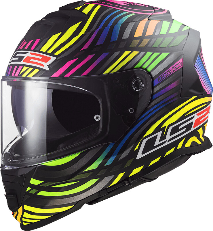 LS2 FF800 Storm II Power mat noir/multicolore