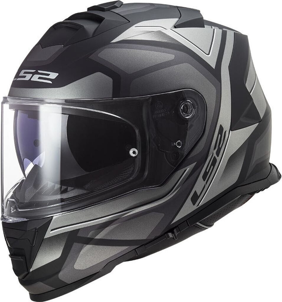 LS2 FF800 Storm II Faster mat gris/argent/noir