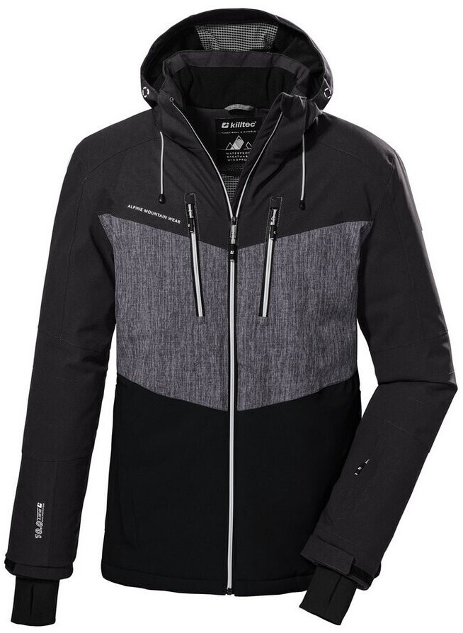 Veste De Ski Killtec Ksw 44 - Homme, étanche 10 000 Mm, Respirante, Capuche Amovible - Pare-neige, Sans PFC - Pour Ski, Sports D'hiver, Outdoor