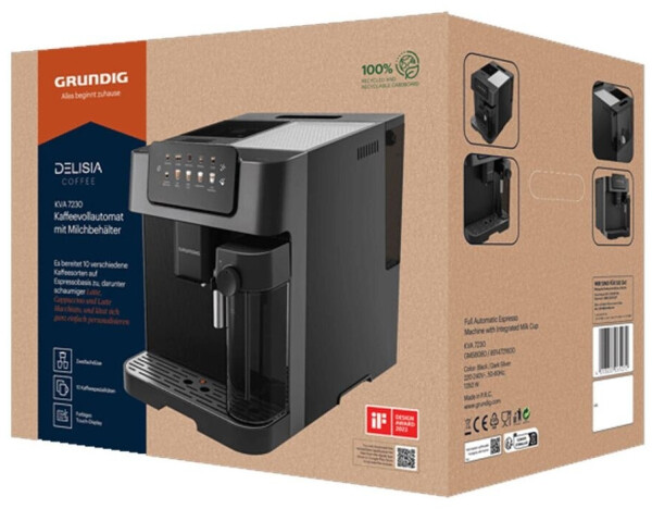 Grundig Kaffeevollautomat KVA 7230 schwarz dunkelsilber, Bild 20