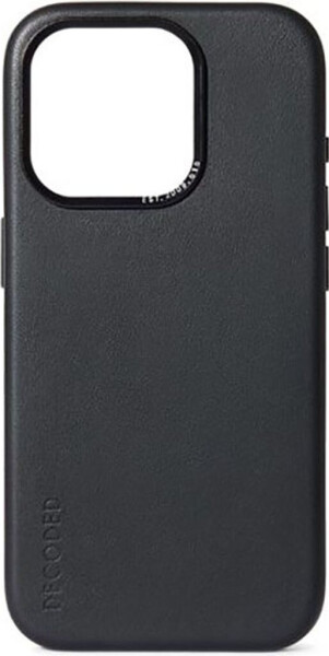 Decoded Leather Backcover for iPhone 15 Plus Black