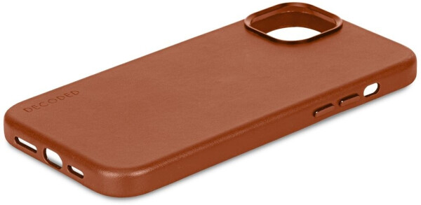 Decoded Leather Backcover for iPhone 15 Plus Tan, Bild 5