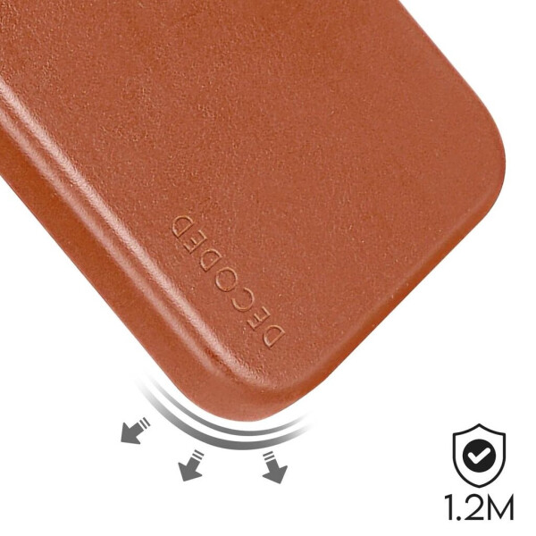 Decoded Leather Backcover for iPhone 15 Plus Tan, Bild 9
