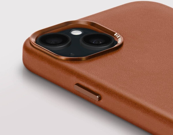 Decoded Leather Backcover for iPhone 15 Plus Tan, Bild 10