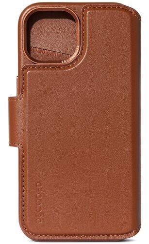 Decoded Leather Detachable Wallet for iPhone 15 Tan