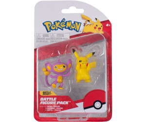 Pokémon Figuras de Batalha Pack c/ 2u Pikachu e Aipom