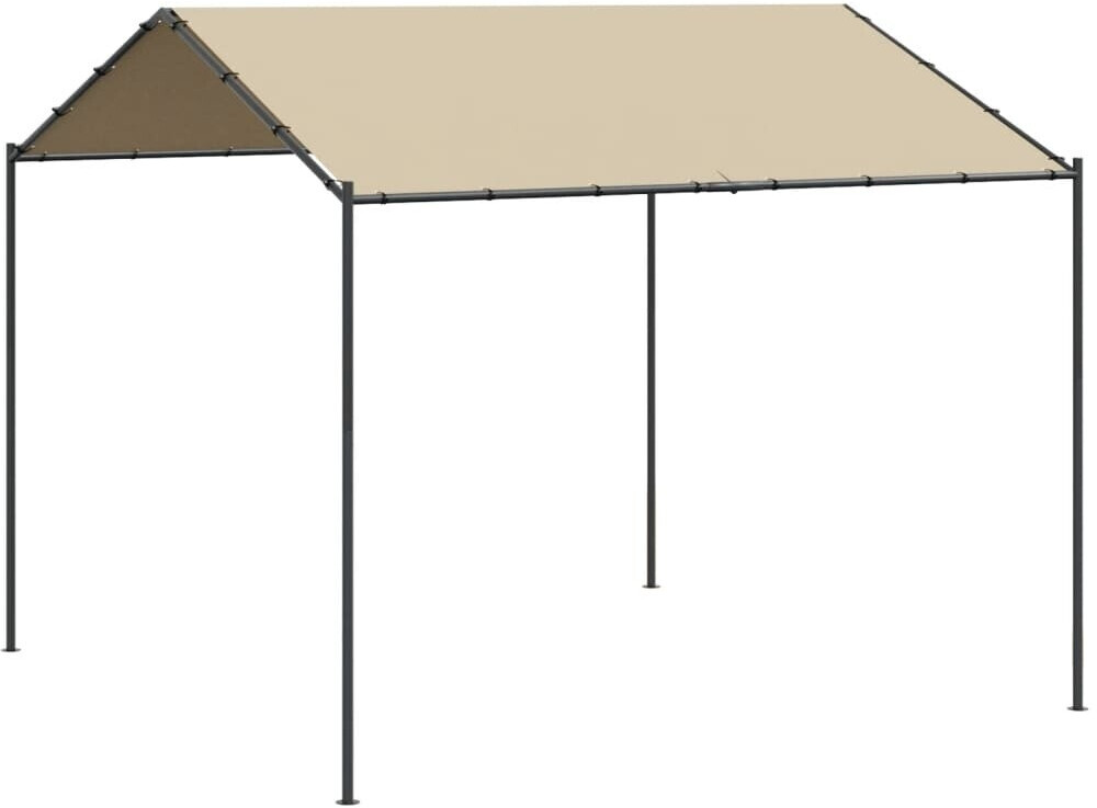 vidaXL Gartenpavillon 4x3 m Stahl und Stoff Beige (362454) ab 204,99
