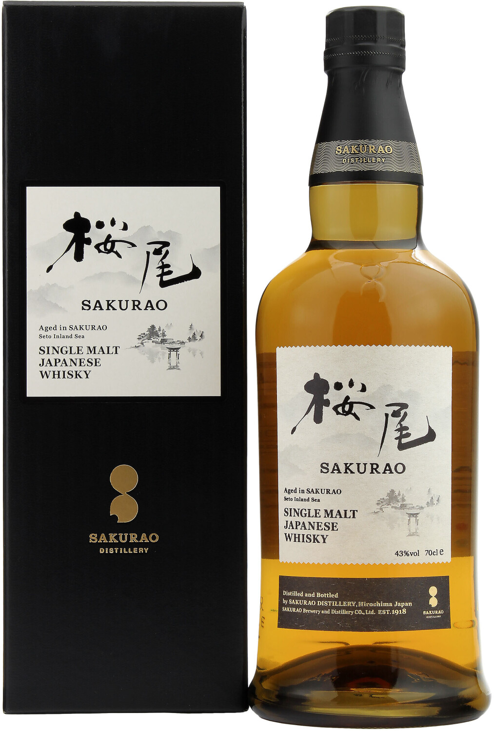 Sakurao Single Malt Japanese Whisky 0,7l 43%