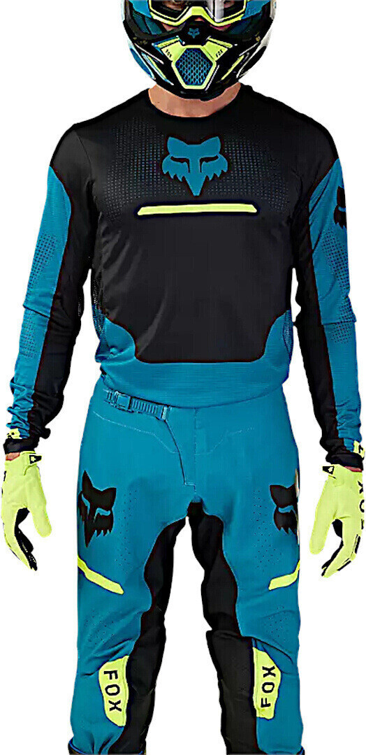 Fox Flexair Optical Motocross Pants black/blue