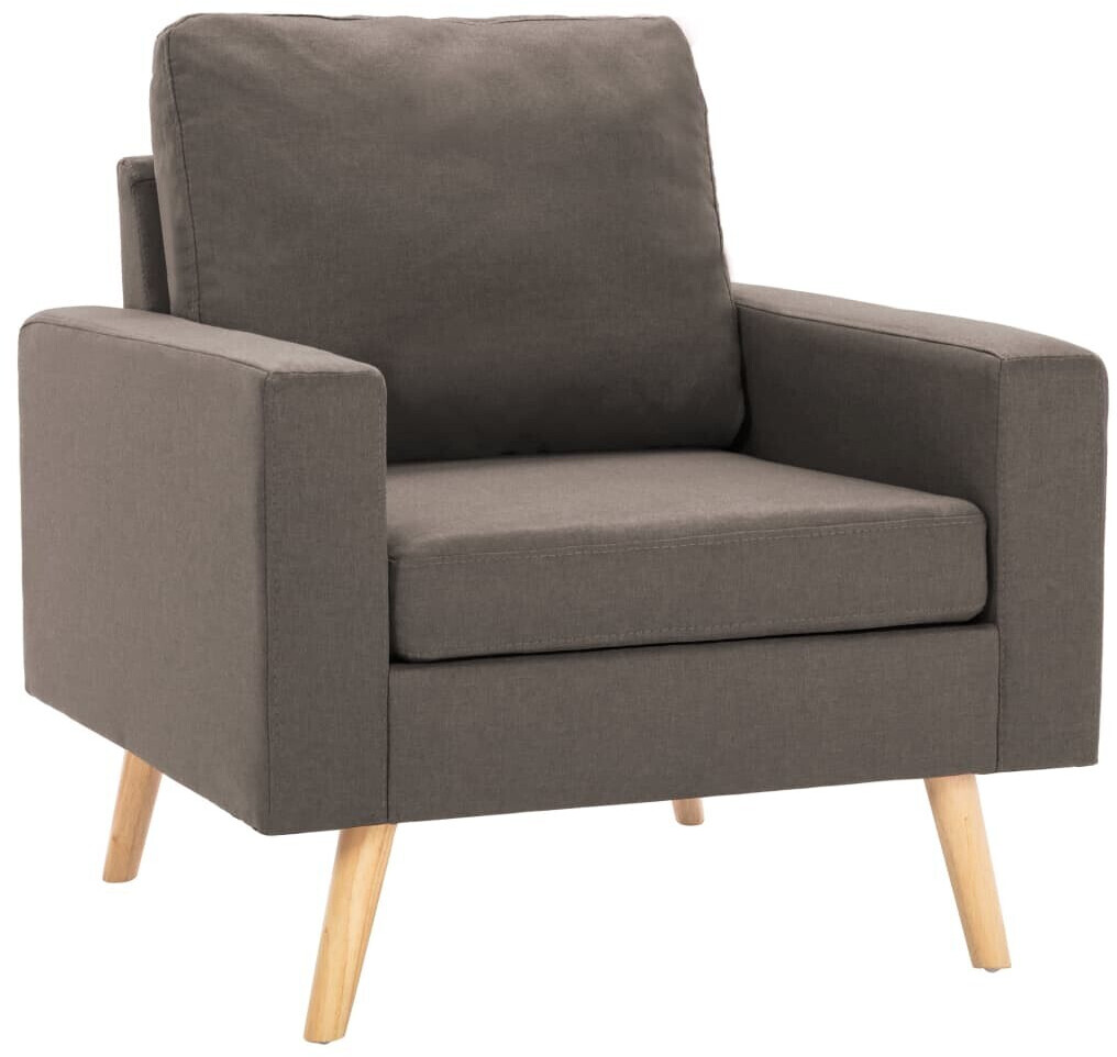 vidaXL Armchair fabric 77x71x80 cm taupe