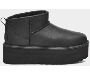 Ladies black sales leather ugg boots