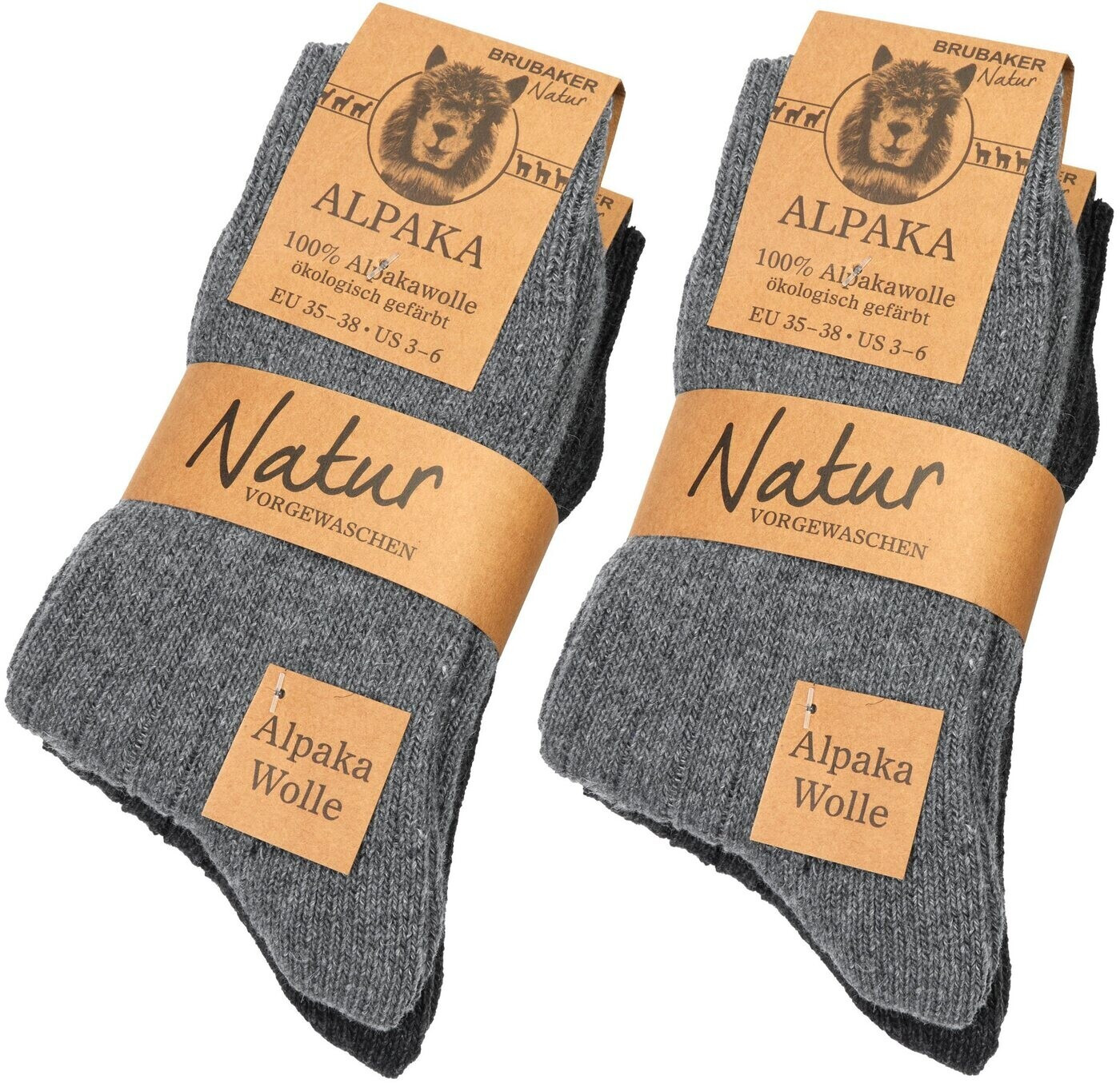 Brubaker Alpaca Socks grey 2