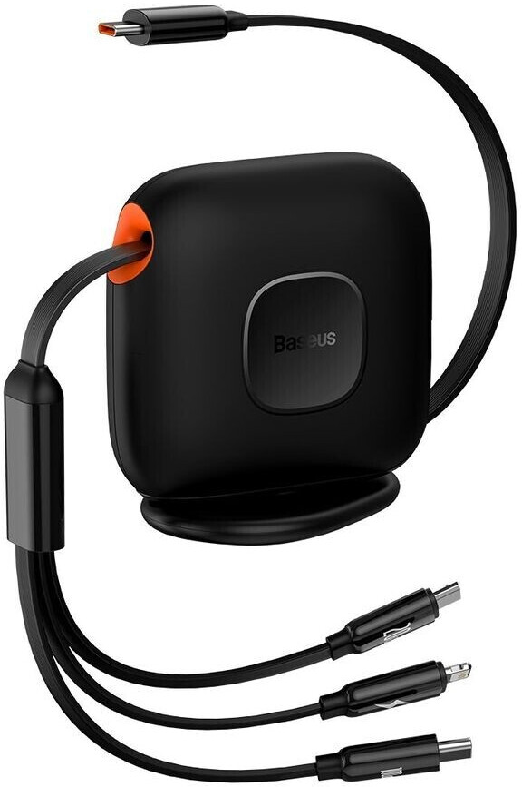 Baseus 3in1 Traction USB-Cable Black