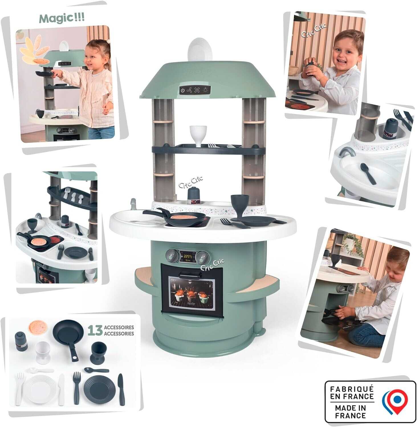 Smoby Nova cocina infantil con horno, fregadero, zona de cocción y 13  accesorios desde 40,90 €