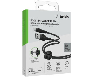 Belkin Boost Charge Pro Flex Câble silicone tressé USB-C vers USB-C (blanc)  - 1 m - Câble USB Belkin sur