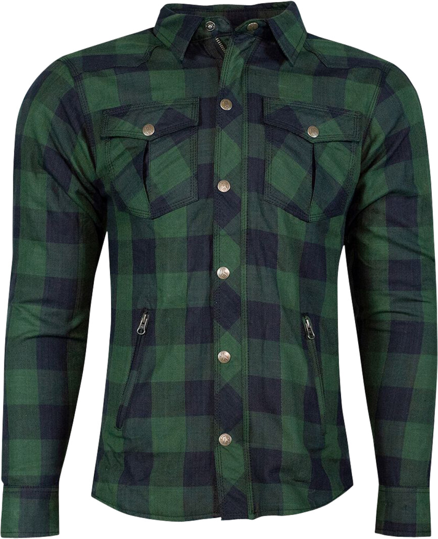 Rusty Stitches Neil Shirt darkgreen/black