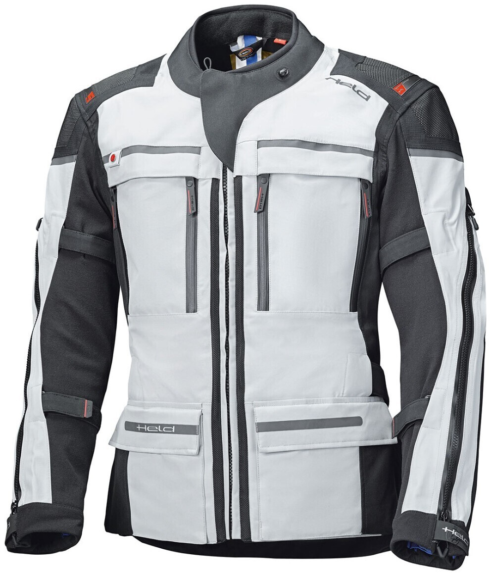 Held Atacama Top Jacket Gore-Tex Lang grey/red/black