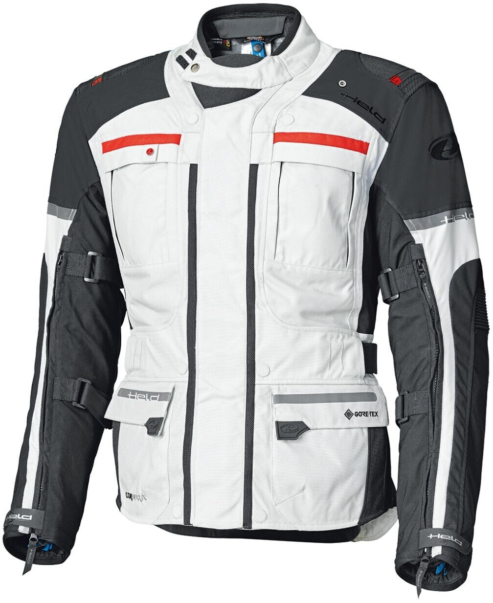 Held Carese Evo Jacket Lady Gore-Tex lightgrey/black/red