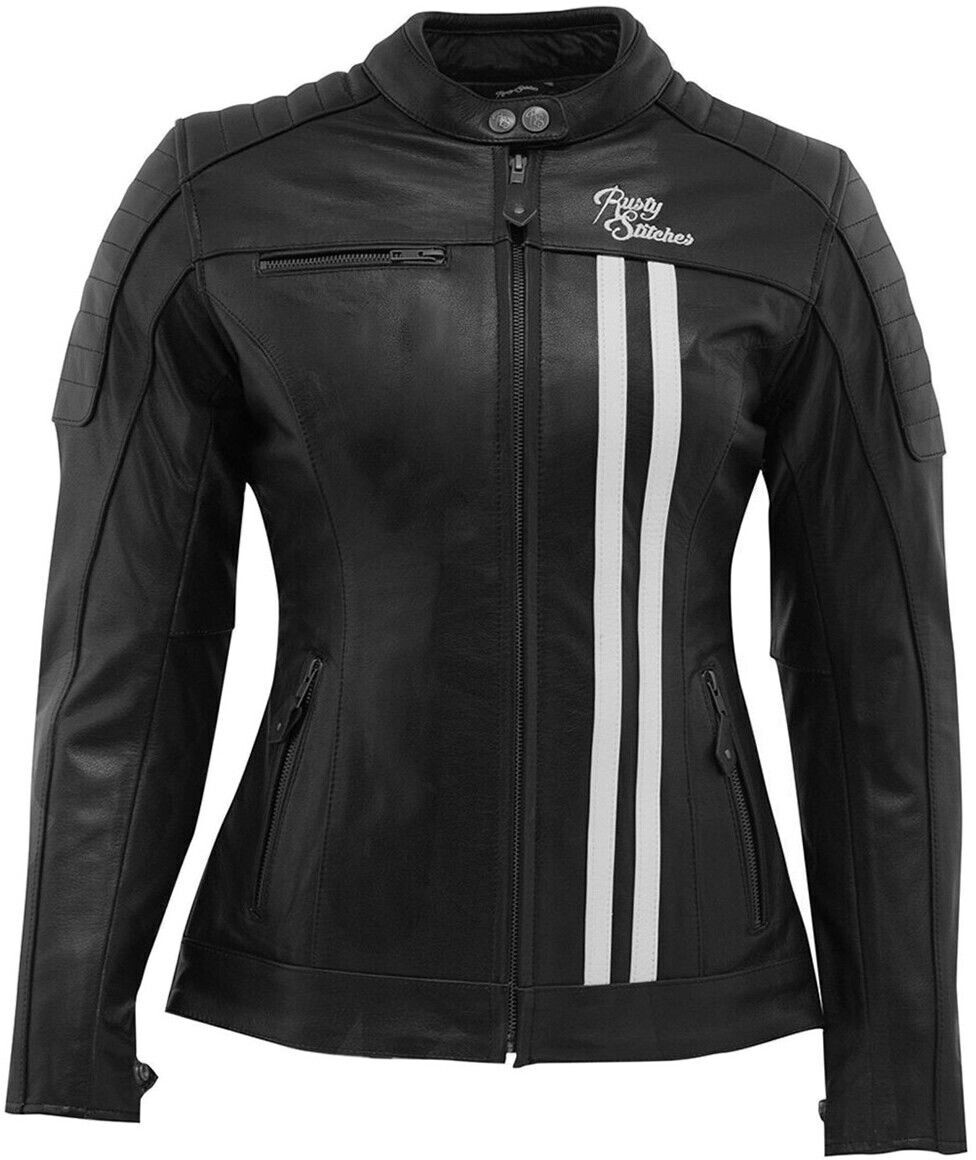 Rusty Stitches Alice Leatherjacket Lady black/white