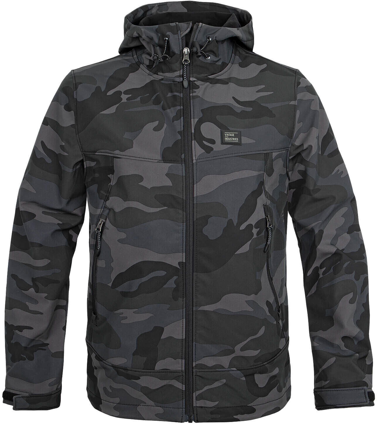 Vintage Industries Alford Camo Jacket WP darkbrown/black/darkbeige