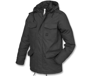 Vintage Industries Darren Parka Textiljacke wasserdicht Schwarz ab