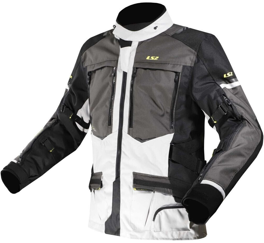 LS2 Norway Jacket WP lightgrey/darkgrey/black