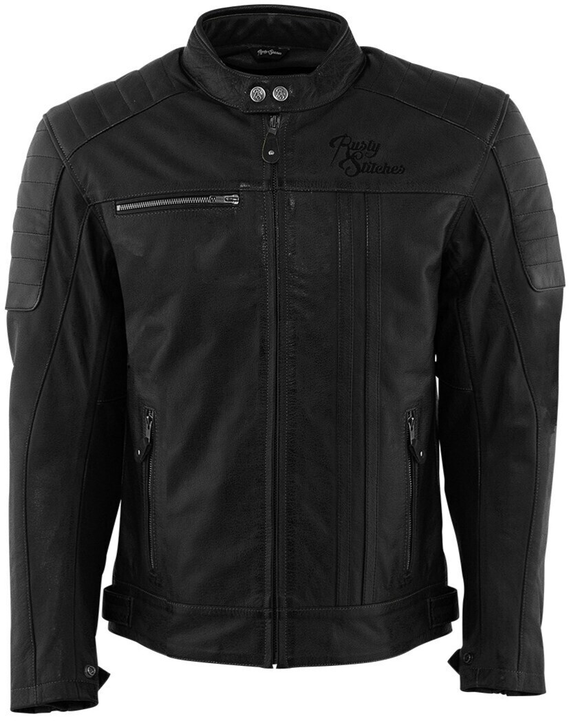 Rusty Stitches Cooper Leatherjacket black
