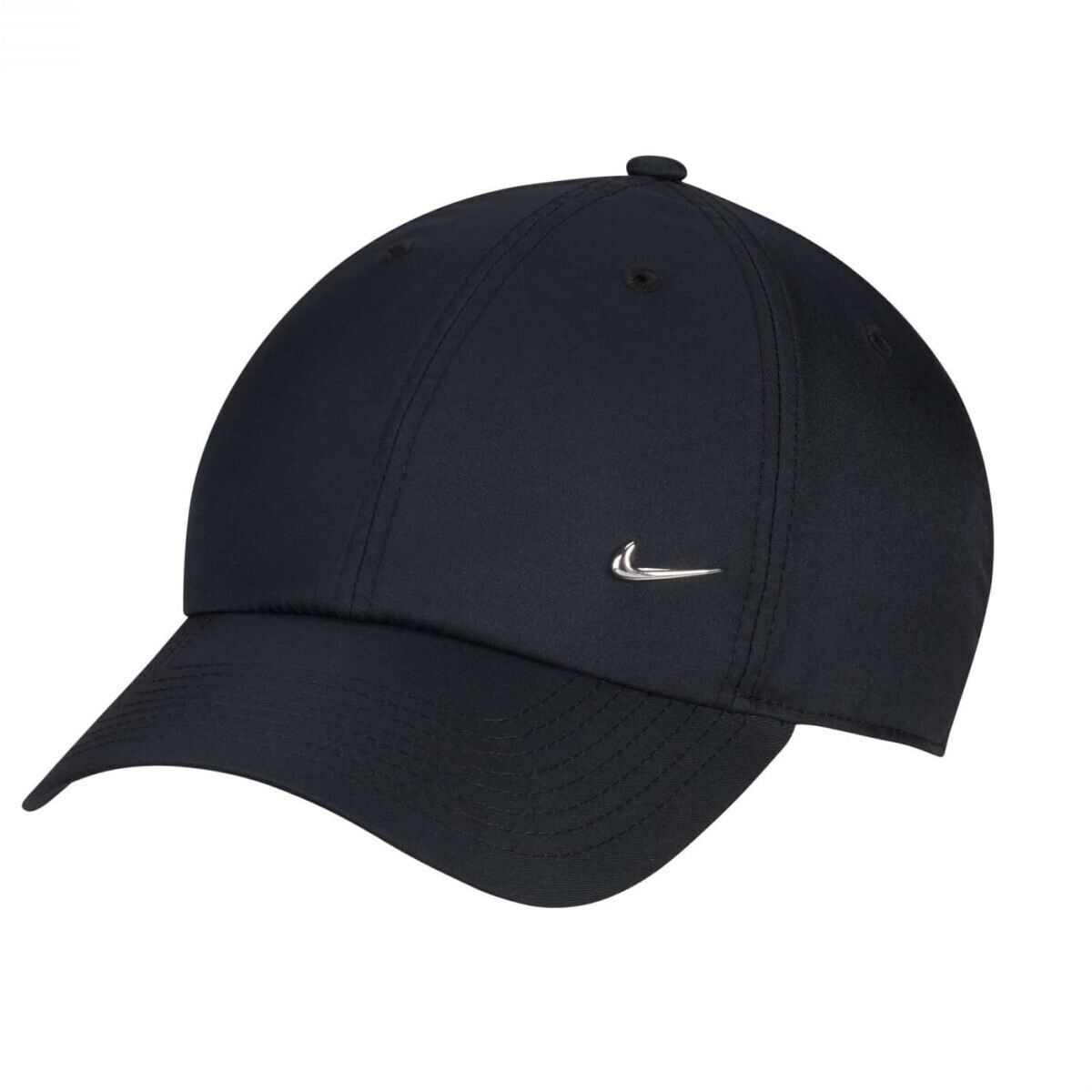 Nike Dri-Fit Club Unstructured Metal-Swoosh-Cap (FB5372) black/metallic silver